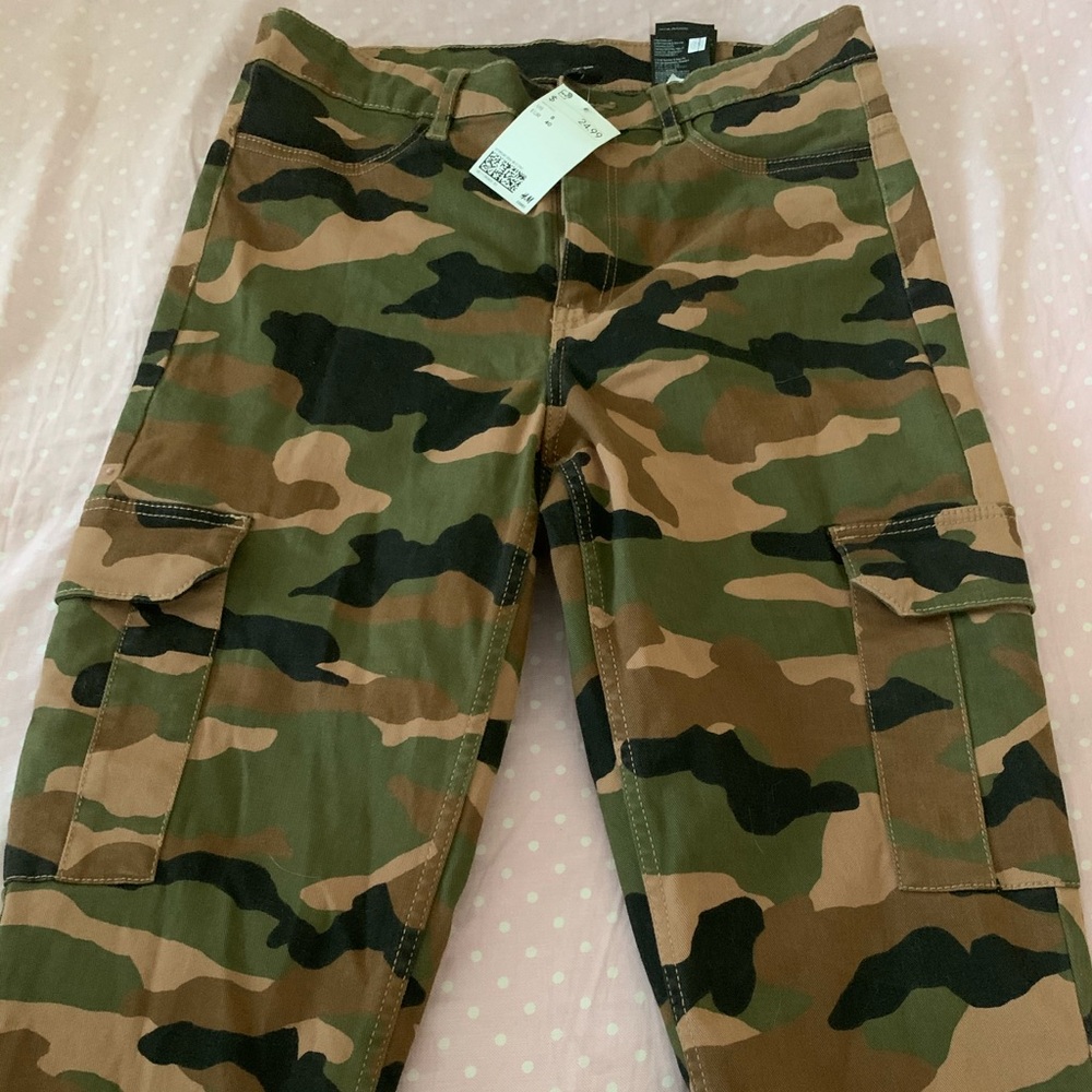 Brand new with tag, Camo cargo pants